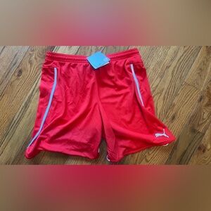 NWT RED & White PUMA SHORTS size small